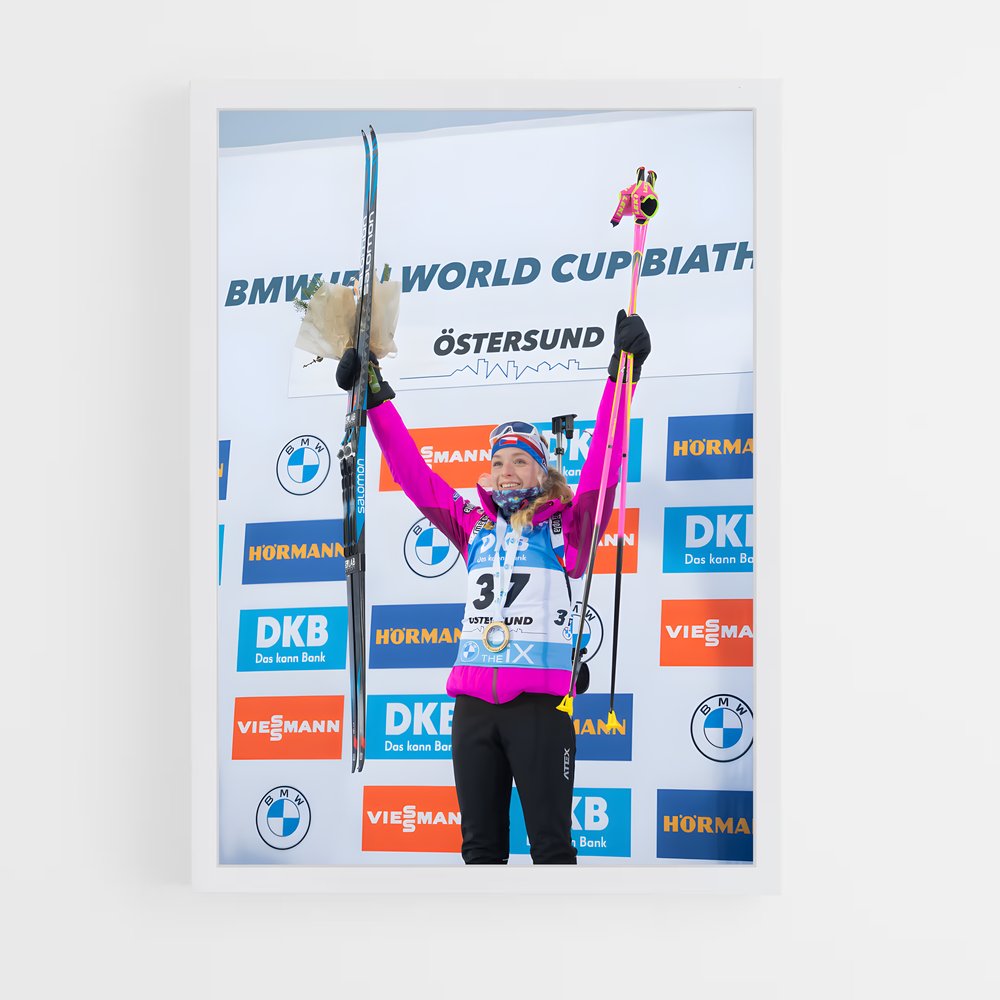 Poster Ski et Détermination – affiche Biathlon (vue 3)